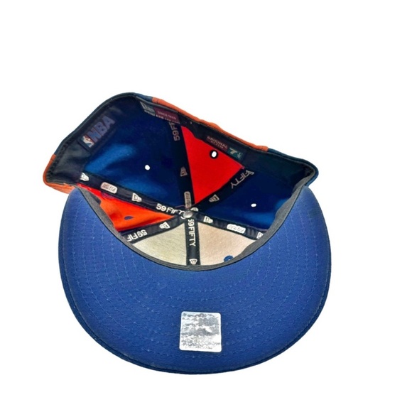 Vintage Wool New Era New York Knicks Fitted Hat Made In USA NBA Basketball - Picture 7 of 10